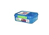 Sistema LUNCH fiambrera bento | Fiambrera con tarrina para yogur o fruta | 1,65 l | Sin BPA | Colores variados (varía según el envase) | 1 unidad