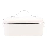 Luqeeg Fiambrera Ligera de Acero Inoxidable, Recipientes Térmicos para Alimentos con Diseño Que Mantiene La Frescura Durante Más Tiempo, para Llevar El Almuerzo y La Fruta (Beige)