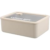 SHINEOFI Fiambrera Acero Inoxidable con Tapa de Vidrio Recipiente Térmico Aislante para Comidas Calientes y Frías Lonchera Portátil para Oficina y Exterior Seguro y Compacto