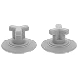LALADEFIEE 2 piezas Tapón de Silicona Hermético para Tapas de Fiambreras Accesorio Adaptable con Válvula de Ventilación Prevención de Humedad y Fugas Pack de Gris Texturizado