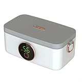 WIIYENA Lonchera eléctrica con calefacción, lonchera portátil súper rápida, calentador de alimentos, lonchera extraíble para coche, camión, oficina, escuela, hogar