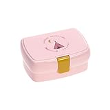 Lässig Fiambrera para niños con separador extraíble, sin BPA/Adventure Tipi, color rosa