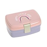 Lässig Fiambrera para niños con separador extraíble, sin BPA/Rainbow