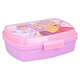 Fiambrera rectangular para el almuerzo infantil de Princesas Disney