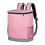 MagiDeal Mochila más Fresca, Mochila térmica con Aislamiento, Bolsa térmica Suave a Prueba de Fugas, Mochila térmica para Hombres y Mujeres, Viajes, Pesca, Rosa