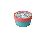 Mepal - Cajita para fruta Campus - Snack box para niños - Apto para lavavajillas y microondas - Sin BPA - 300 ml - Unicorn