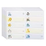 KASESSS 200 Piezas Pegatinas Nombre Material Escolar, Impermeables Etiquetas Escolares, Etiquetas para Lapices Coloridas, Pegatinas con Nombre para el Colegio Autoadhesivas para Fiambreras y Lápices
