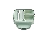 Mepal - Fiambrera Bento Take A Break midi - Lonchera Con Bento Box - Lunch Box para Sándwiches, Pequeños Tentempiés y Sobras - Merienda & Almuerzo - Con Compartimentos - 900 ml - Nordic Sage