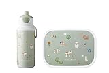 Mepal - Set de Almuerzo Campus - Fiambrera para Niños con Botella Pop-up y Fiambrera - Set de Almuerzo para el Colegio o para Llevar - Sin BPA - 400 ml + 750 ml - Little Farm