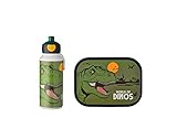 Mepal - Lunch Set Campus - Lunch Set For Children with Pop-up Drink Bottle & Lunch Box - Lunch Set For School or On The Go - BPA-free - 400 ml + 750 ml - Dino,