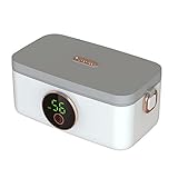GAOFESA Lonchera eléctrica portátil recargable por USB, 1000 ml, 16000 mAh, contenedor de almuerzo con aislamiento de alimentos