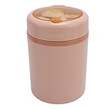 Yinhing Fiambrera Eléctrica USB Calentador de Alimentos Portátil Acero Inoxidable 304 60 °C Temperatura Constante Fiambrera con Calefacción Aislada a Prueba de Fugas de 600 Ml con (Rosáceo)