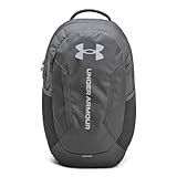 Under Armour UA Hustle 6.0 Backpack Mochila, Castlerock/Acero, One Size Unisex Adulto