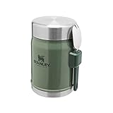 Stanley Classic Legendary Fiambrera Termica 0.4L con Spork - Mantiene Frío o Calor 7 Horas - Termo Comida Caliente Adulto - Acero Inoxidable - Sin BPA - Apto Para Lavavajillas - Hammertone Green
