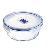 Luminarc Pure Box Active Recipiente Redondo Hermético Vidrio 15x7x6,6cm - 92cl Bicolor