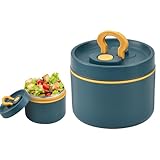 Kleemeiero Termo para Comida Caliente 650ml, Recipiente Térmico para Comida con Cuchara, Termo de Comidas Caliente