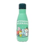 Grupo Erik Botella infantil BT21 - Botella acero inoxidable niños : Botella agua infantil 260ml (Cantimplora infantil) Botella agua niños colegio | Botellas de agua para niños Aislamiento Doble pared