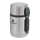 Stanley Adventure Fiambrera Termica Acero Inoxidable 0.53L with Spork - Termo Comida Caliente Adulto Sin BPA - Mantiene Frío o Calor 12 Horas - Tapa Doble que Sirve de Taza