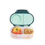 b.box Fiambrera Infantil con Compartimentos | Bento Box Infantil Mini con 2 Compartimentos Herméticos | Caja de Almuerzo y Picoteo para Niños | Cabe 1 Fruta Entera | Sin BPA