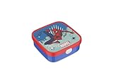 Mepal - Fiambrera Bento Grande Campus - Bento Box para Niños - Incluye 2 cajas Bento extraíbles y Tenedor - Las Cajas Bento son aptas para Microondas - 2x 200 + 1250 ml - Spiderman