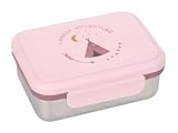LÄSSIG Fiambrera para niños de acero inoxidable Fiambrera para el desayuno sostenible para el jardín de infancia/Lunchbox Adventure Tipi