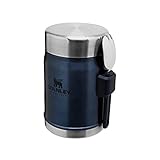 STANLEY Classic Legendary Fiambrera Termica 0.4L con Spork - Mantiene Frío o Calor 7 Horas - Termo Comida Caliente Adulto - Acero Inoxidable - Sin BPA - Apto Para Lavavajillas - Nightfall