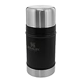 Stanley Classic Legendary Fiambrera Termica 0.7L - Caliente Durante 15 Horas - Termo Comida Caliente Adulto de Acero Inoxidable Sin BPA - Apto Para Lavavajillas - Matte Black