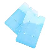 iplusmile 2 Piezas Caja de Hielo Reutilizable para Congelador Contenedor Hermético para Almacenamiento de Alimentos de Refrigeración sin Fugas para Cocina y Transporte