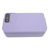 Lonchera eléctrica de acero inoxidable 316 de 1 litro, calentador de alimentos portátil de gran capacidad para oficina (morado)