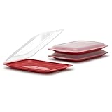 Tatay Porta Embutidos Fresh | Set de 3 Estándar | Tupper Embutido Nevera | Tapa Extraíble, Apilable | Apto Congelador, Microondas y Lavavajillas | Libre de BPA, 17 x 3,2 x 25,2 cm, Color Arandano