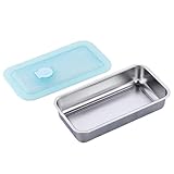 Cajas de aperitivos de acero inoxidable - Práctico contenedor reutilizable con compartimento doble para comida,Accesorios de cocina para picnic playa, vacaciones, oficina, camping, senderismo
