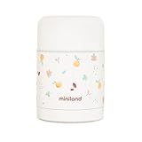 Miniland - Termo Bebé para Comidas 600ml de Acero Inoxidable, Cierre Hermético y Aislamiento de Doble Pared, Mantiene Temperatura más de 24h Frío y Calor (Valencia)