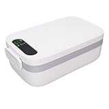 Goshyda Caja de Almuerzo Eléctrica, 100W Caja de Almuerzo Climatizada para Hombres Mujeres, con 304 Contenedores de Acero Inoxidable para el Viaje de Trabajo del Carro del Coche