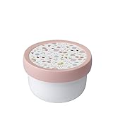 Mepal - Cajita para fruta Campus - Snack box para niños - Apto para lavavajillas y microondas - Sin BPA - 300 ml - Flowers & Butterflies