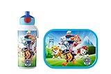 Mepal - Set de Almuerzo Campus - Fiambrera para Niños con Botella Pop-up y Fiambrera - Set de Almuerzo para el Colegio o para Llevar - Sin BPA - 400 ml + 750 ml - Paw Patrol Pups