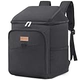 Lifewit Mochila Nevera 26L (34 Latas), Mochila Termica Isotermica Grande, Nevera Portatil Porta Alimentos para Hombre Mujer, Cooler Bag para Picnic/Playa/Barbacoa/Camping/Trabajo/Viajes, Negro