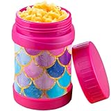 Bentology Tarro de almuerzo aislado de acero inoxidable de 13 onzas para niños, sirena, gran almacenamiento a prueba de fugas para alimentos fríos o calientes, sopas, líquidos con boca ancha, sin BPA