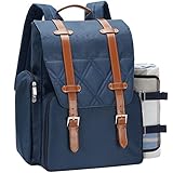 Mochila de picnic para 4 personas con bolsa térmica grande aislada, juego de cesta de picnic con bolsa de vino, manta de picnic impermeable y juego de cubiertos. Perfecto para camping, fiesta, regalo