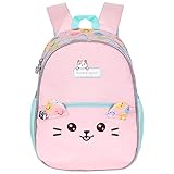 PROTAURI Mochilas para Niños - Niñas Bolsa para la Escuela Dibujos Animados Animales Mochila Infantil Viaje Mochila para Guardería Preescolar Primaria Viajar(3-5 años de Edad)