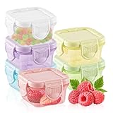 GMMG Fiambreras con tapa Recipientes Pequeños de Alimentos con Tapas 6 Piezas Contenedor Salsa para Sopas Condimentos (150 ml)