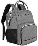 MATEIN Mochila Portatil Almuerzo, Mochila de Picnic de 17' para Mujer y Hombre con Compartimiento Enfriador Aislado, Bolsa de Almuerzo Resistente al Agua para los Hombres Negocios Escuela, Gris