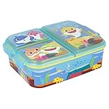 Fiambrera infantil múltiple con 3 compartimentos de Baby Shark