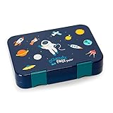 Schmatzfatz Fiambrera Infantil con Compartimentos, Tupper Niños Colegio, Taper Infantil de Colores, Loncheras para Niños con Secciones sin BPA y a Prueba de Fugas, Apta para Lavavajillas