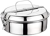 Ilsa 5041 - Fiambrera inox, 14 cm, color plateado