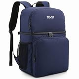 TOURIT - Mochila Nevera Isotermica Mochila Térmica, Mochila Portatil Almuerzo de Doble Capa, Ligera, Impermeable, para Hombres, Mujeres, Trabajo, Picnic, Camping, Senderismo 28 L
