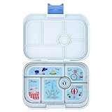 Yumbox Fiambrera Bento original a prueba de fugas para niños (gris perezoso (bandeja de París)