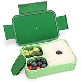 Oamwrae 900 ml Fiambrera con 3 Compartimentos Extraíbles, Loncheras para Niños, Fiambrera Infantil a Prueba de Fugas para La Escuela, La Oficina, El Campamento, Microondas y Lavavajillas