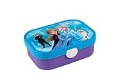 Mepal - Fiambrera Campus - Bento Box para Niños - Lonchera con Compartimento y Tenedor - Fiambrera con Cierre de Clip - Sin BPA y apta para Lavavajillas - 750 ml - Frozen 2