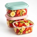 CHEFZOCO Recipientes para alimentos, Botes de cocina, fiambrera infantil, Fiambrera de plástico, Libre de BPA, Apto para microondas y Frigorífico, Capacidad 250 ml, Pack 3 fiambreras, Color Aleatorio