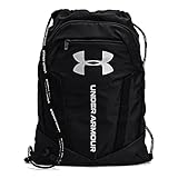 Under Armour UA Undeniable Bolsa de deporte, versátil mochila unisex para correr y hacer deporte, color negro/negro/plateado metálico